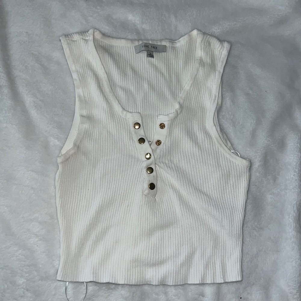 White Crop Top